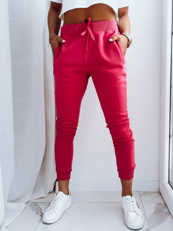 Dámské tepláky FITS růžové Dstreet UY0208z XL