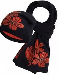 Dámská šála Jacklin - Kamea UNI černo-červená