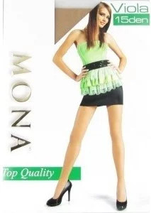 Punčochové kalhoty Mona Viola 15 den S černá