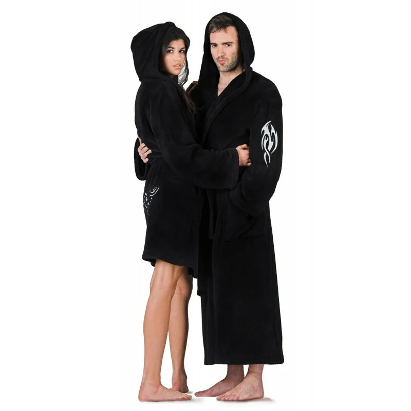 Dámský 3/4 župan s kapucí Tribal 34 30 9999 - Vestis M černá