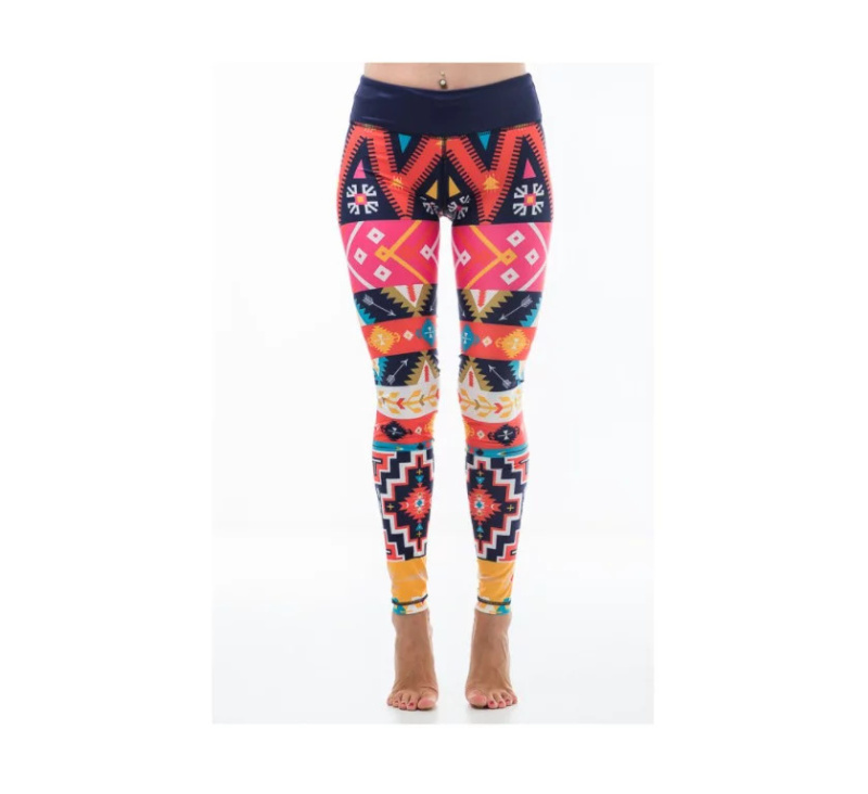 Dámské fitness legíny Six Deuce Aztec - multicolor - Litex S