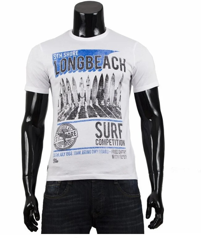 Pánské triko 1C7622 - Gemini L bílá-potisk