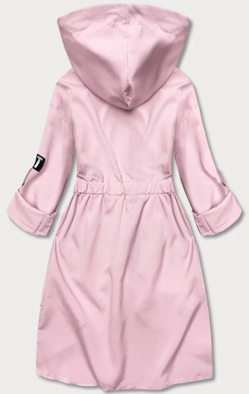 Dámský asymetrický přehoz přes oblečení B8117-81 pudr růžová - S.WEST pudrovo-růžová M