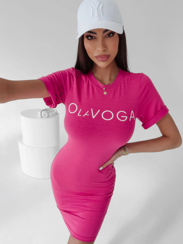 Dámské šaty 277797 fuchsiové - Ola Voga S