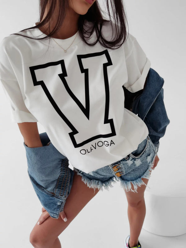 Dámské tričko 277843 ecru - Ola Voga M