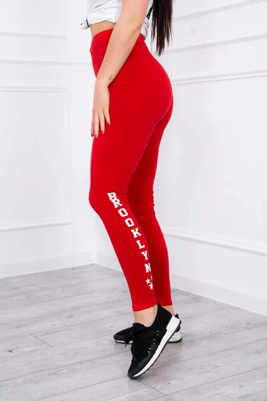 Dámské legíny 8882 Červená - Kesi UNI červená