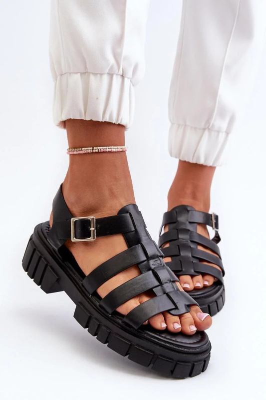 Sandály  N75-4  černé - Step in style 39
