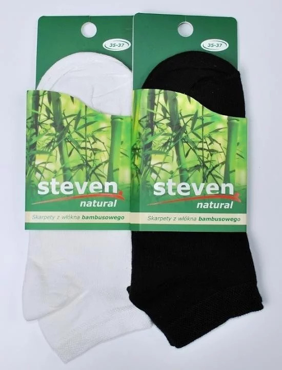Kotníkové ponožky Steven Natural art.094 černá 41/43