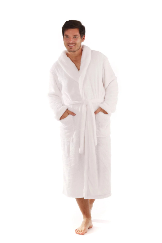 Unisex župan JACK a LILLY extra se šálovým límcem 2120 0100 Bílá - Vestis bílá XXL