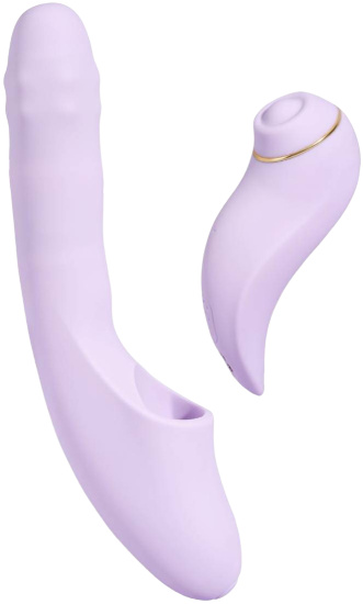 Svakom DuoGlow rotační vibrátor s odnímatelným stimulátorem a mobilní aplikací (19,6 cm)