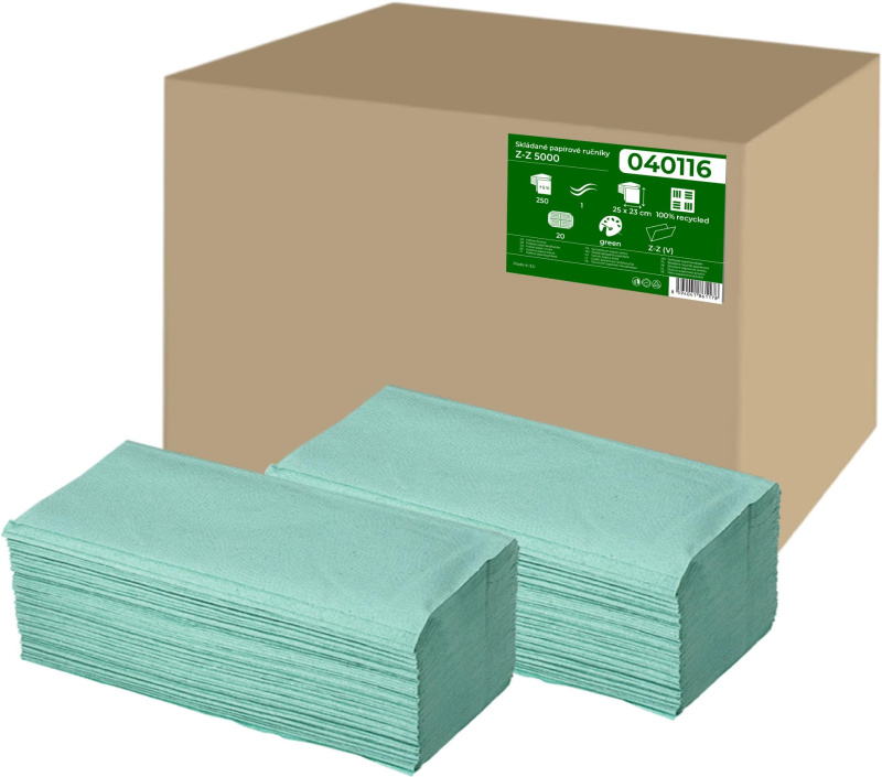 Primasoft Papírové ručníky "Z", jednovrstvé, recykl