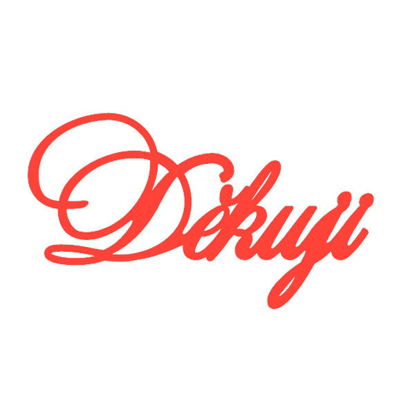 Děkuji - vyřezávací kovová šablona