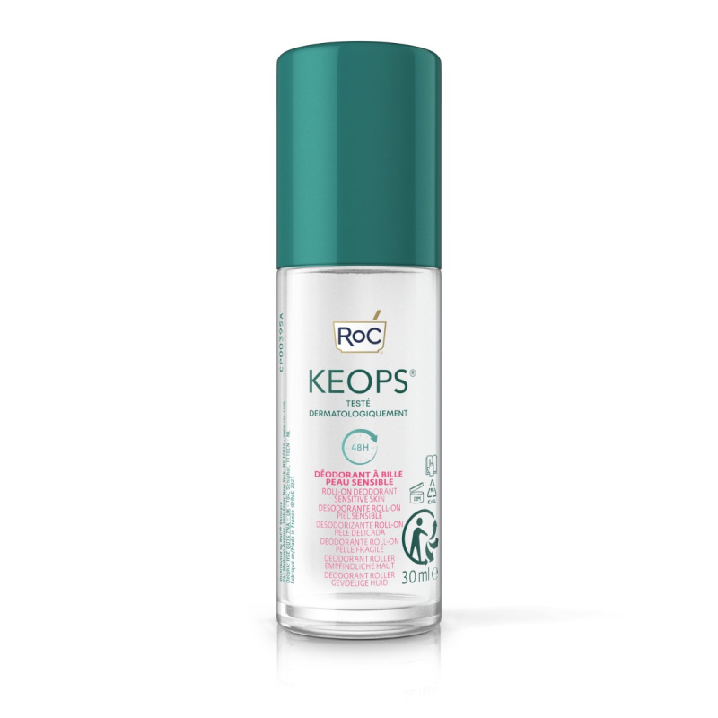 RoC Keops Sensitive deodorant roll-on pro citlivou pokožku 48h 30 ml