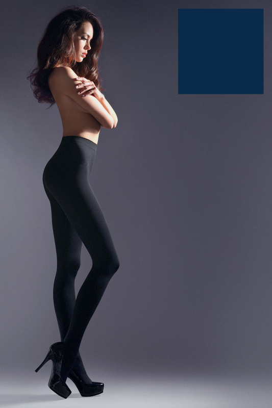 Silonkové punčocháče Gabriella Microfibre 100 Den Code 124 Barva: Modrá - tmavě, Velikost: 5-XL