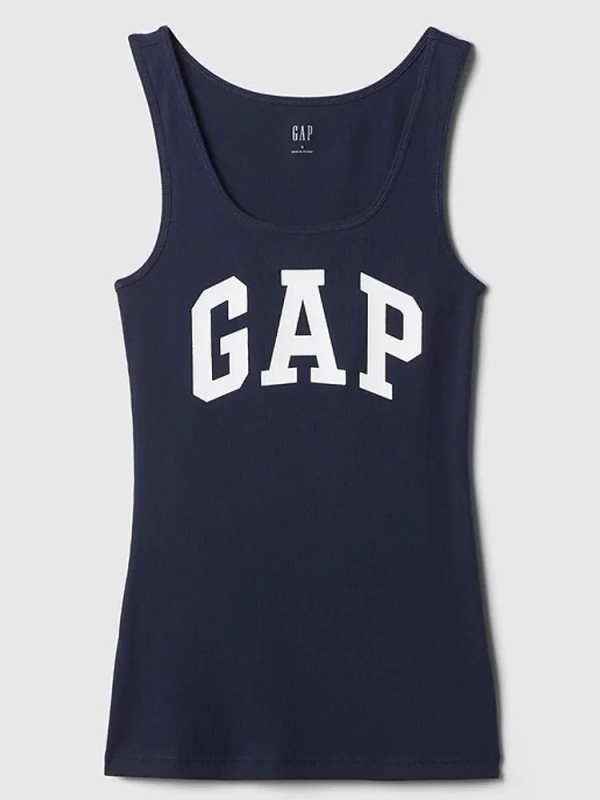 GAP Boyfriend TANK dámské tílko s logem námořnicky modrá Velikost: XS