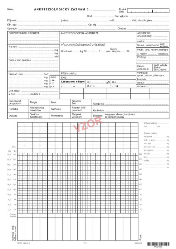 Anesteziologický záznam