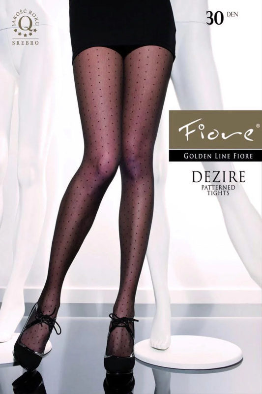 Dámské punčochové kalhoty Fiore G 5181 Black Dezire 30 den nero/černá 3-M