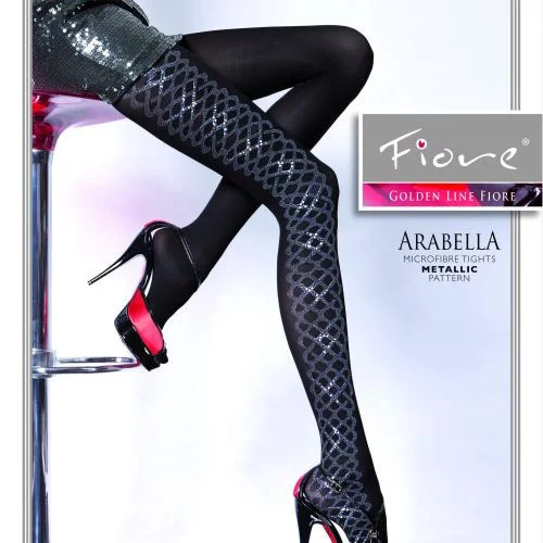 Dámské pungrčochové kalhoty Arabella G 5282 40 DEN - Fiore švestková 2