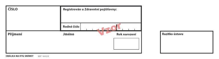 Obálka na RTG snímky / hnědá