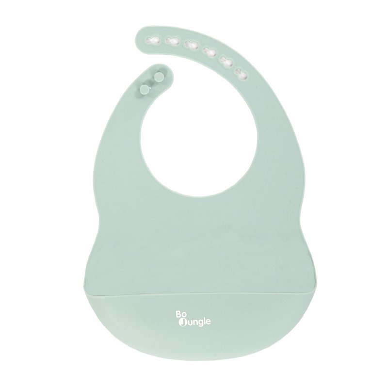 Bo Jungle silikonový bryndák Pastel Blue