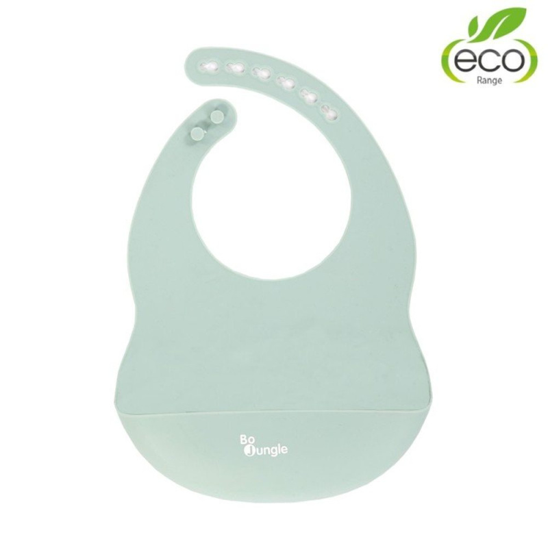 Bo Jungle silikonový bryndák Pastel Blue