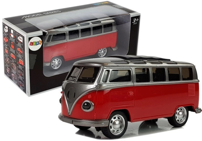 Lean Toys Bus Spring Drive a zvuk Red