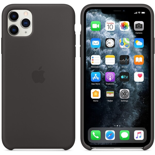 Apple silikonový kryt iPhone 11 Pro Max černý