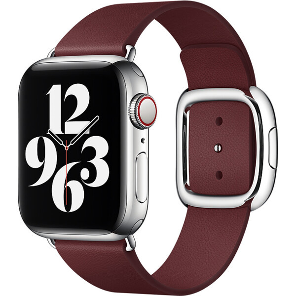 Apple Watch řemínek s moderní přezkou 40/38mm vel. L granátový Granátová
