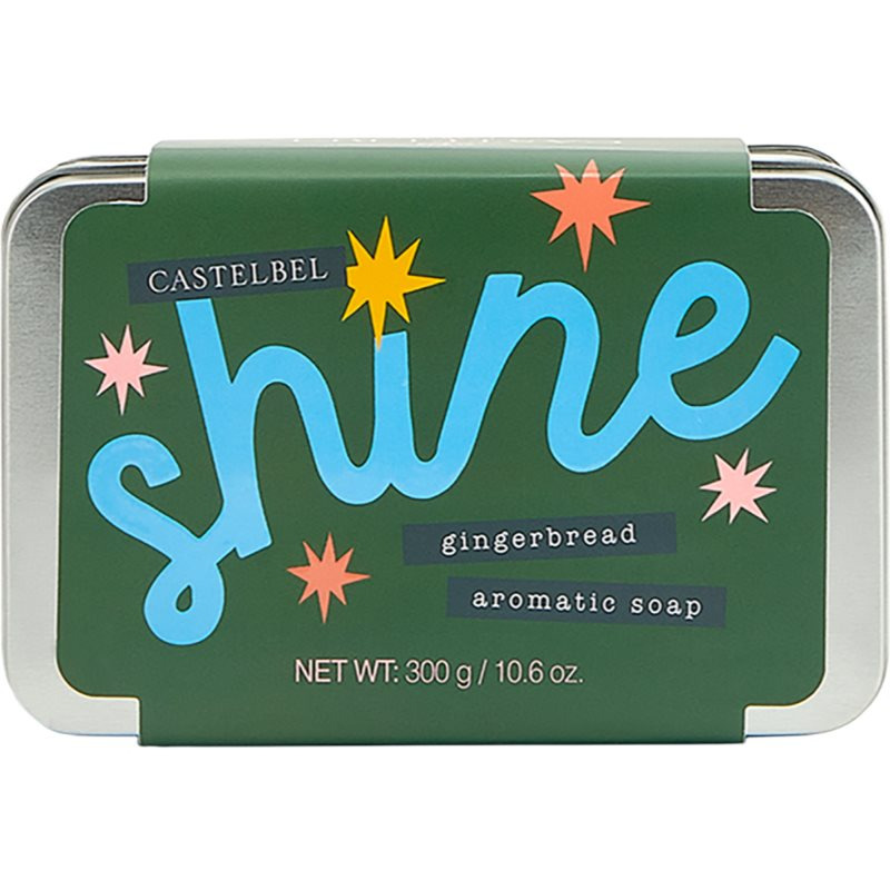 Castelbel Charming Soaps Gingerbread tuhé mýdlo v plechovce 300 g