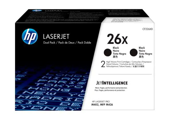 Toner HP CF226XD, č. 26XD - černý , dvojbalení