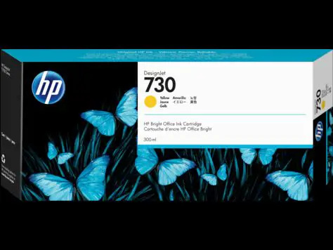 Cartridge HP P2V70A , č. 730 - žlutá