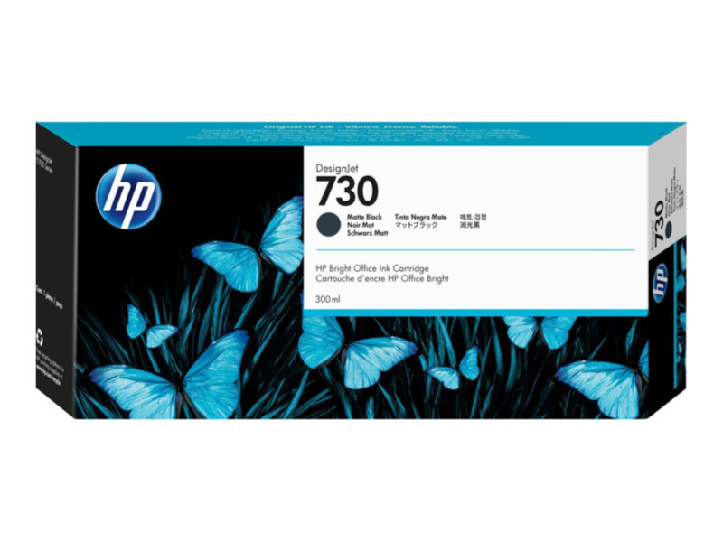 Cartridge HP P2V71A , č. 730 - matně černá