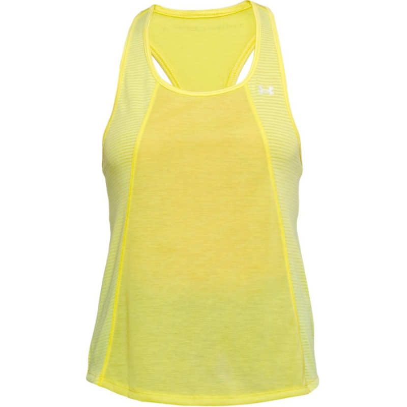 Dámské tílko Under Armour Threadborne Fashion Tank Tokyo Lemon Full Heather XL