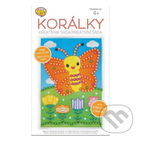 Kreativni sada Obrázek z korálků - Motýl