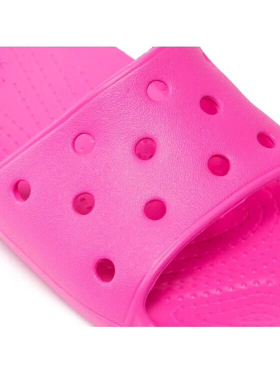 Dětské nazouváky Classic Slide 206396-6QQ Neon růžová - Crocs  neonová růžová 28/29