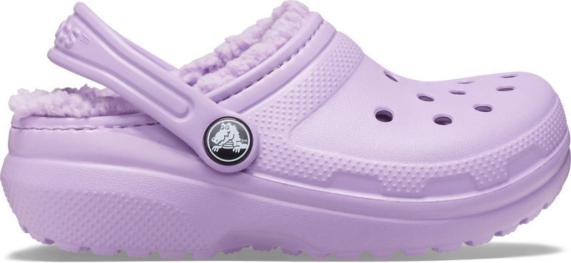 Dětské boty crocs classic lined fialová 30-31