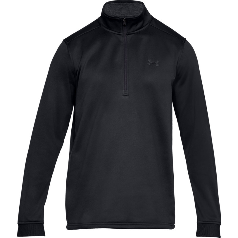 Pánská mikina Under Armour Armour Fleece 1/2 Zip Black/Black XL