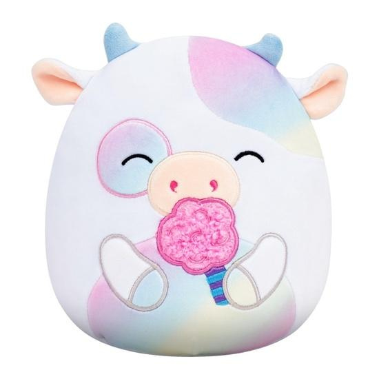SQUISHMALLOWS Kráva s cukrovou vatou - Belozi, 13 cm