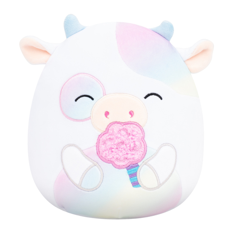 SQUISHMALLOWS Kráva s cukrovou vatou - Belozi, 13 cm