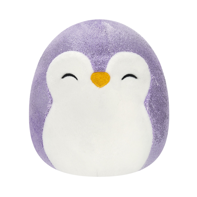 SQUISHMALLOWS Fialový tučňák - Elle, 13 cm