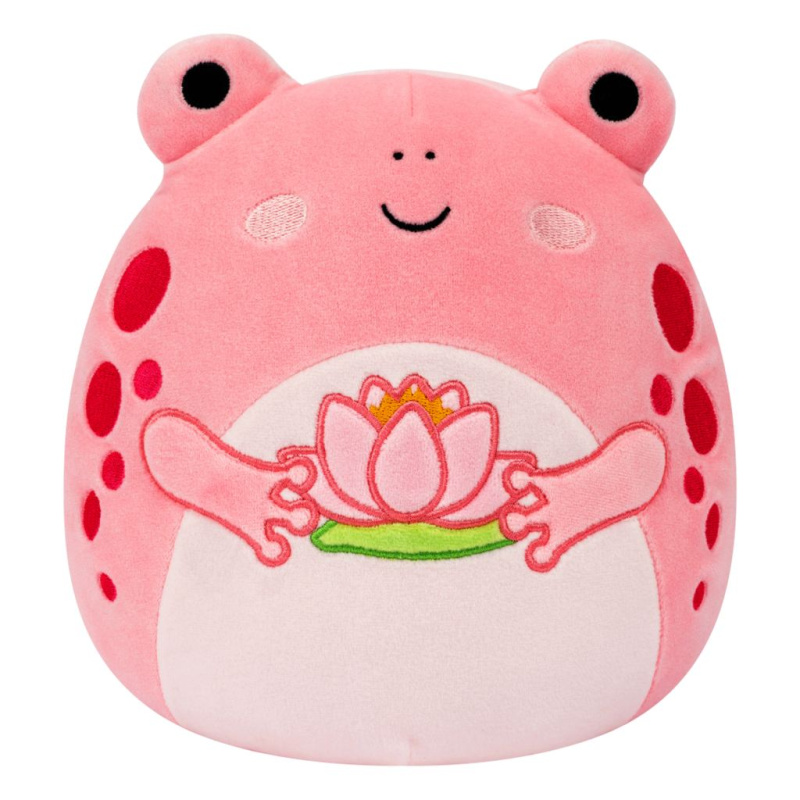 SQUISHMALLOWS Růžová žába s leknínem - Lonina