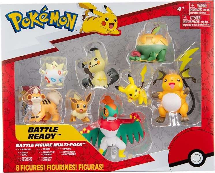Orbico Pokémon akční figurky 8-Pack 5 Pikachu Eevee Galarian Ponyta a další