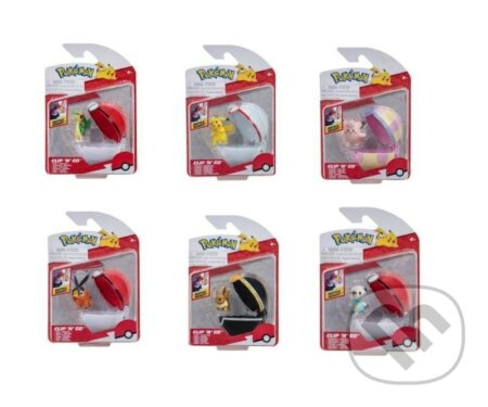 Pokémon Poké Ball Clip ´n´ Go - mix motivů