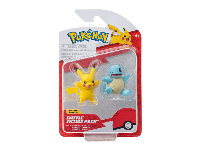 Pokémon 2 ks figurka - Squirtle, Pikachu