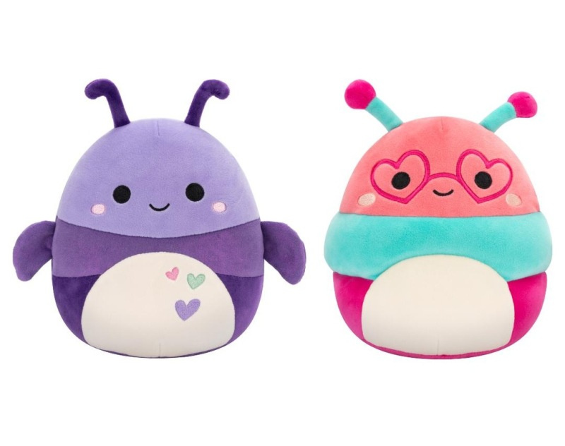 Squishmallows Brouk a Housenka Axel a Peach