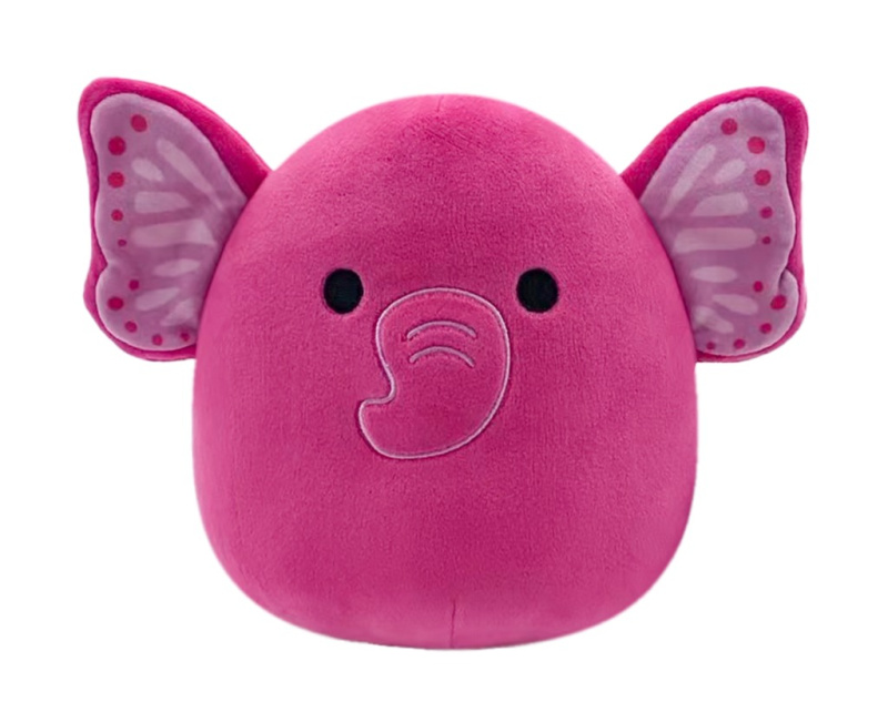 SQUISHMALLOWS Růžový motýlí slon - Evelyn
