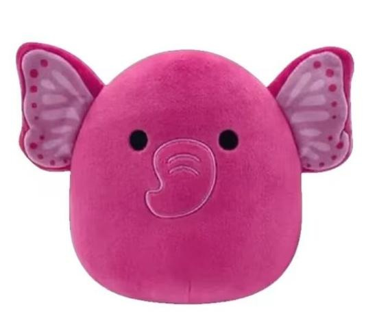 SQUISHMALLOWS Růžový motýlí slon - Evelyn