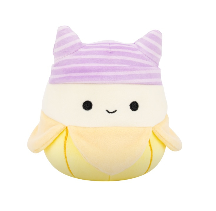 Squishmallows banán s čepicí - junie, 13 cm