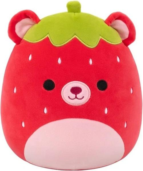 Squishmallows jahodový medvěd - romeo, 30 cm