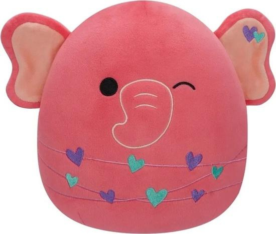 Squishmallows růžový slon - kyla, 13 cm